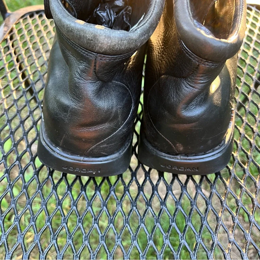 Vintage Nike Air Jordan Jumpman Two 3 Profiler Boots Black Leather Size 12